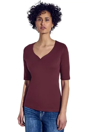 Street one Damen A323163 T-Shirt mit Herzausschnitt, , 42