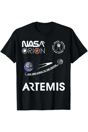 Nasa NASA Artemis Mission Orion Raumfahrzeug Worm Logo T-Shirt