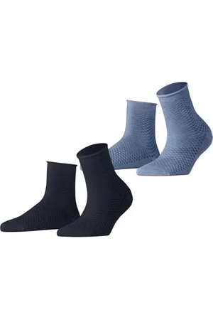 ESPRIT Damen Socken Fine Mesh Multipack W Sso Baumwolle einfarbig 2 Paar, , 39-42