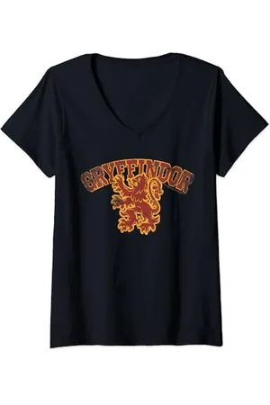 Harry Potter Gryffindor Sport Emblem T-Shirt mit V-Ausschnitt