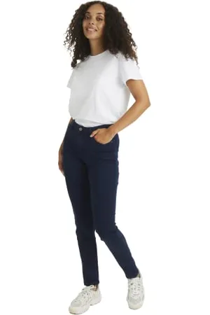 Kaffe Jeans KAvicky Damen Skinny Jeans Slim Fit Hose mit Hoher Taille Stretch 38