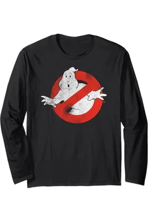Ghostbusters Distressed No Ghost Logo Vintage Movie Langarmshirt