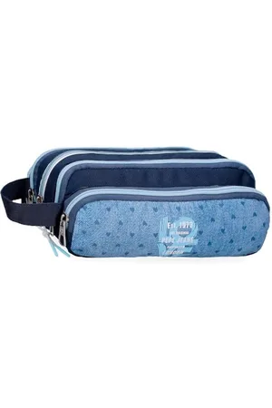Pepe Jeans Noni Denim Federmäppchen mit Organizer, , 22 x 10 x 11 cm, Polyester by Joumma Bags, , Talla única, Federmäppchen mit Organizer, , one Size, Etui mit Organizer