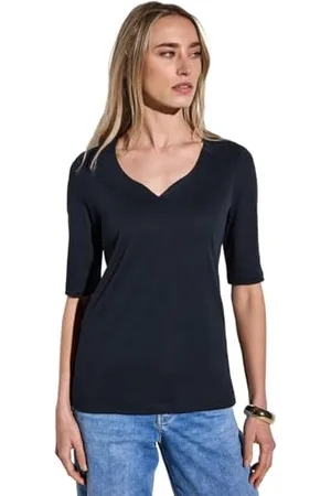 Street one Damen A323163 T-Shirt mit Herzausschnitt, , 42