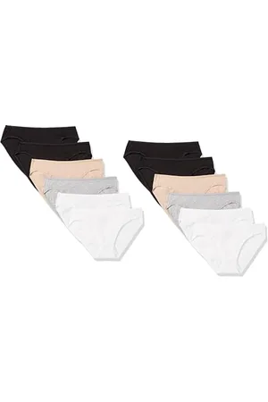 Amazon Damen Bikinihose aus Baumwolle (in Übergröße erhältlich), 10er-Pack, , 38