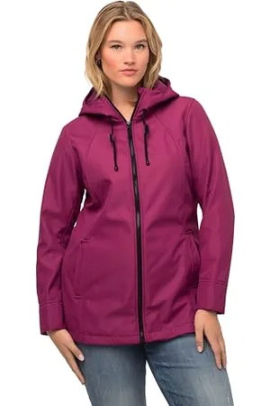 Ulla Popken Damen, große Größen, HYPRAR Softshelljacke, wasserabweisend, Fleecefutter