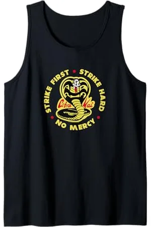 Cobra Kai Schlag zuerst zu Kobra Logo Tank Top
