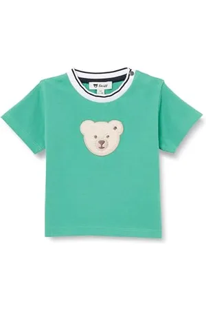 Steiff T-Shirt Kurzarm EU Größe 86 , Kurzarm Shirt, Sommer Shirt für Kinder, Babyoberteil, ideales Basic Shirt, bequem und weich, waschmaschinenfest