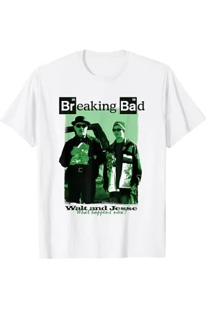 Breaking Bad Offiziell lizenziertes T-Shirt, Weiß, Kurzarm, Unisex-Erwachsene, Klein