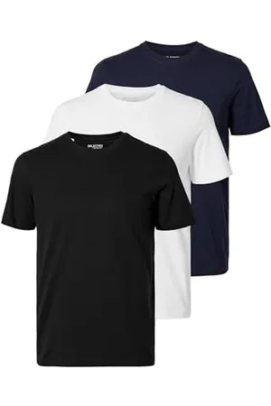 SELECTED Male T-Shirt 3er-Pack Baumwoll