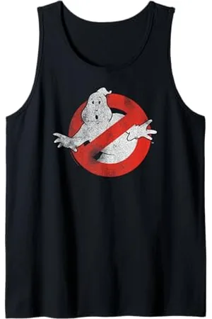 Ghostbusters Distressed No Ghost Logo Vintage Movie Tank Top