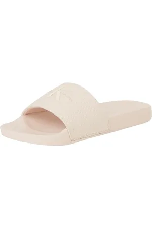 Calvin Klein Damen Monogram WMNS YW0YW01835 Slides, Purple (Triple Whisper Pink)