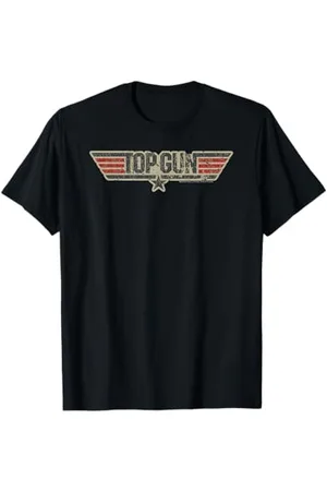 Top Gun Zerstörtes Transferlogo T-Shirt