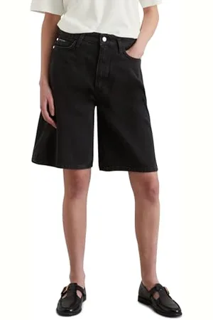 Marc O’ Polo Marc OߴPolo Denim Damen Jeanshose kurz High Waist, Schwarz (Black Multi 20), 30