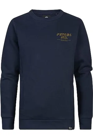 Petrol Industries Jungen Sweater Rundhals Sweatshirt, blau , 4 Jahre