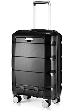 Hauptstadtkoffer Britz - Handgepäck mit Laptopfach Hartschalen-Koffer Trolley Rollkoffer Reisekoffer Erweiterbar, TSA, 4 Rollen, 55 cm, 34 Liter