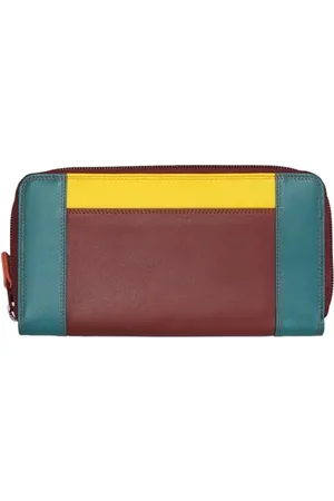 Mywalit Leder Damen Geldbörse - 8 C/C Zip Around Purse w/Back Zip - 329-163