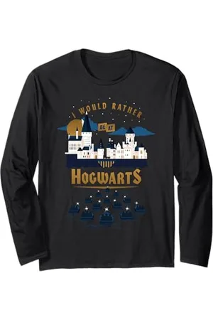 Harry Potter Ich wäre lieber in Hogwarts Langarmshirt