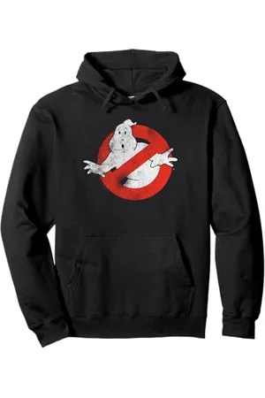 Ghostbusters Distressed No Ghost Logo Vintage Movie Pullover Hoodie