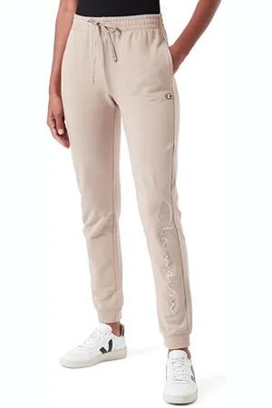Champion Damen Legacy Icons W-Light Stretch Terry Script Logo Rib Cuff Trainingshose, , XS