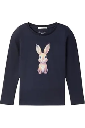 TOM TAILOR Mädchen Kinder Langarmshirt mit Print, , 104/110