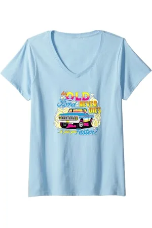 Tom Ford Damen - Schwarzlicht 1975 F100 T-Shirt mit V-Ausschnitt