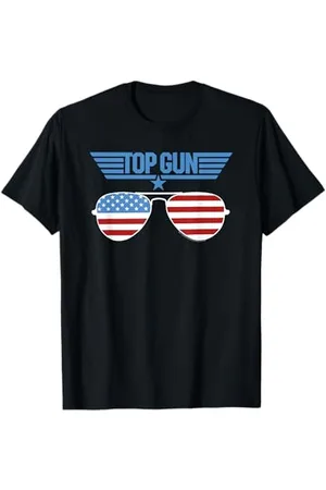 Top Gun Top-Gun-Weiße-Brille T-Shirt