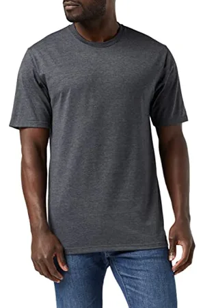 Trigema Herren T-Shirt aus Baumwolle 637202, Grau-melange, 4XL