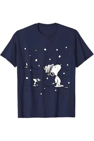 Peanuts Snoopy Woodstock Snow is falling T-Shirt