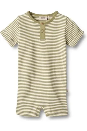 WHEAT Jump Suit Strampler Kurzarm Alfred- Jungen - GOTS Zertifiziert - Nachhaltig
