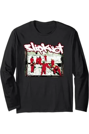 Slipknot Rote Jumpsuits Band Logo Musik Zurück Langarmshirt