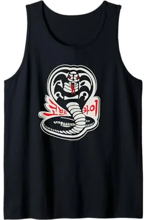 Cobra Kai Karate Dojo South Korea Snake Logo Sekai Taikai Tank Top