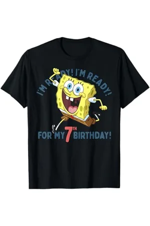 Spongebob Nickelodeon Ready For My 7th Birthday T-Shirt