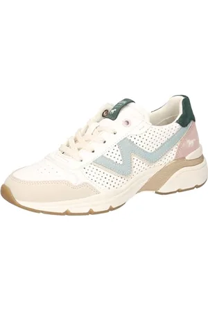 Mustang Damen 1512-302 Schnuerhalbschuh, Ice/Tuerkis, 38 EU