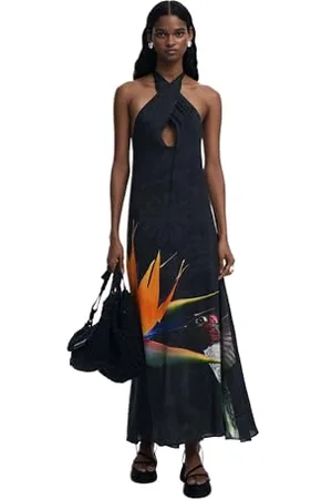 Desigual Damen Swim_colibrí Dress Bademode zum Überziehen, , XL