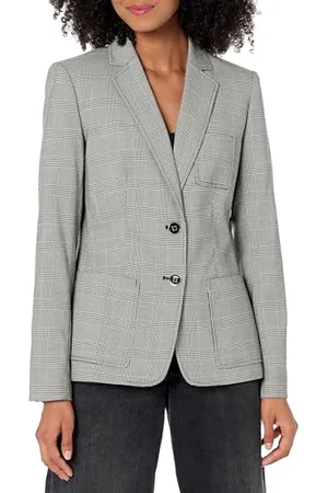 Tommy Hilfiger Damen Business Jacke mit schmeichelnder Passform und EIN-Knopf-Verschluss Blazer, , 38