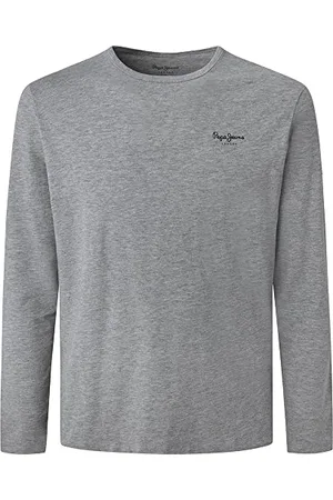 Pepe Jeans Herren Original Basic 2 Long N T-shirt, 933Grey Marl, XXL