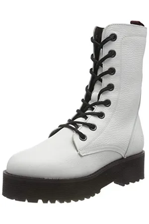 Buffalo Damen MAC Mode-Stiefel, White, 36 EU