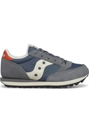 Saucony Originals Jazz Original Sneaker, Grau/Blau/Orange, 35 EU