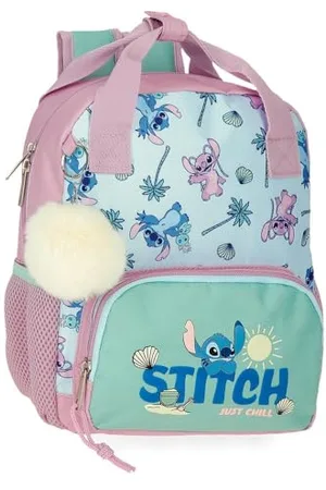 Disney Stitch Just Chill Rucksack für die Vorschule, , 23 x 28 x 10 cm, Polyester von Joumma Bags, , Talla única, Vorschulrucksack