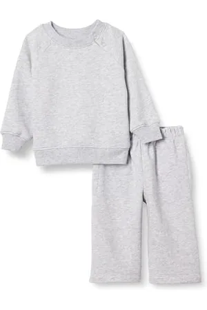 Amazon Unisex Baby Set aus Sweatshirt und Jogginghose aus French Terry, 2er-Pack, , 0-3 Monate