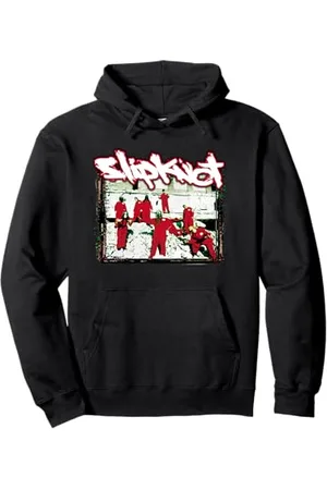 Slipknot Rote Jumpsuits Band Logo Musik Zurück Pullover Hoodie