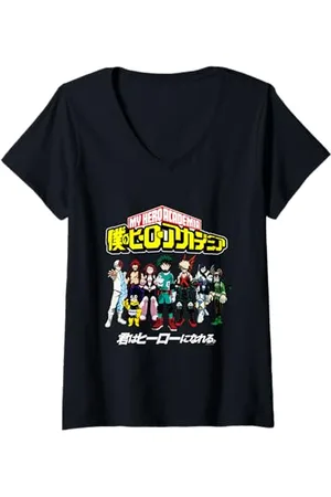 My Hero Academia Damen Class 1A Gruppenaufnahme T-Shirt mit V-Ausschnitt