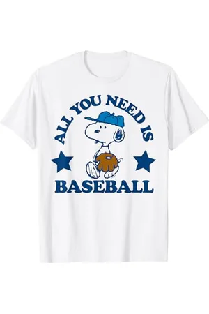 Peanuts Snoopy Alles was du brauchst ist Baseball T-Shirt