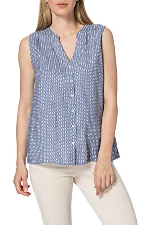 Blue Seven Damen Alloverdruck, Henley Bluse, , 42
