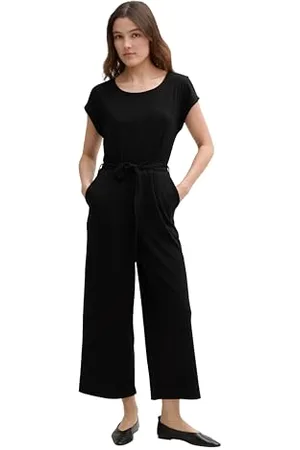 TOM TAILOR Damen 1046828 Jumpsuit, 14482-Deep Black, S