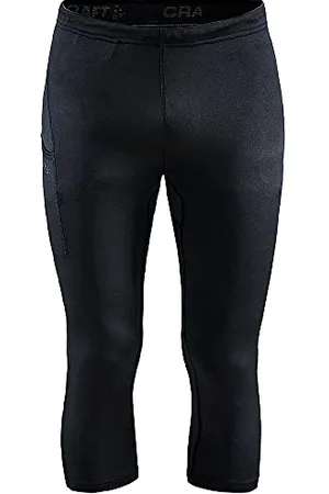 Craft ADV Essence Knickers | Sporthose Herren XL | Black | Laufhose Herren für Intensive Trainigseinheiten | Mit Handytasche | Elastischer Kordelzug | Trainingshose Herren