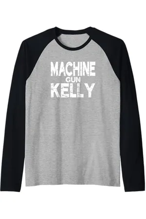 Machine Gun Kelly Maschinengewehr Kelly Embers Logo Musik Raglan