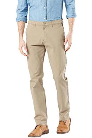 Dockers Herren Smart 360 Flex Chino Slim Hose, Khaki, 32W / 32L