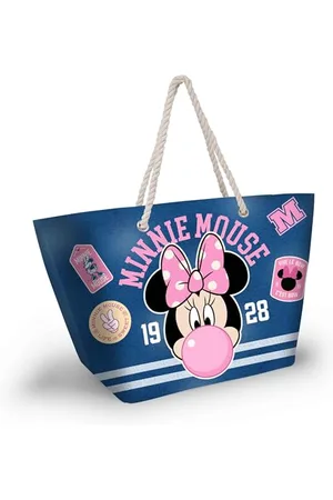 Disney Minnie Maus Varsity-Soleil Strandtasche, Blau, 52 x 37 cm